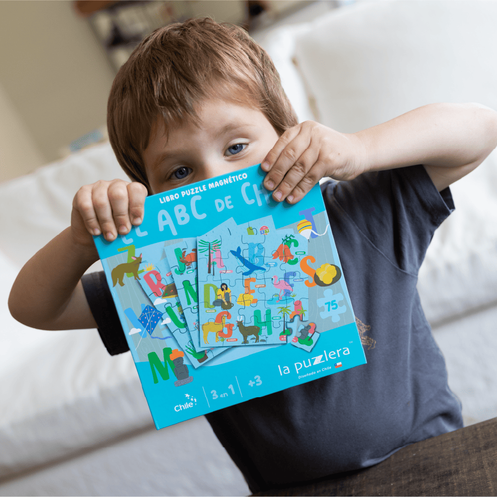 Puzzle Magnetico ABC de Chile 75 Piezas