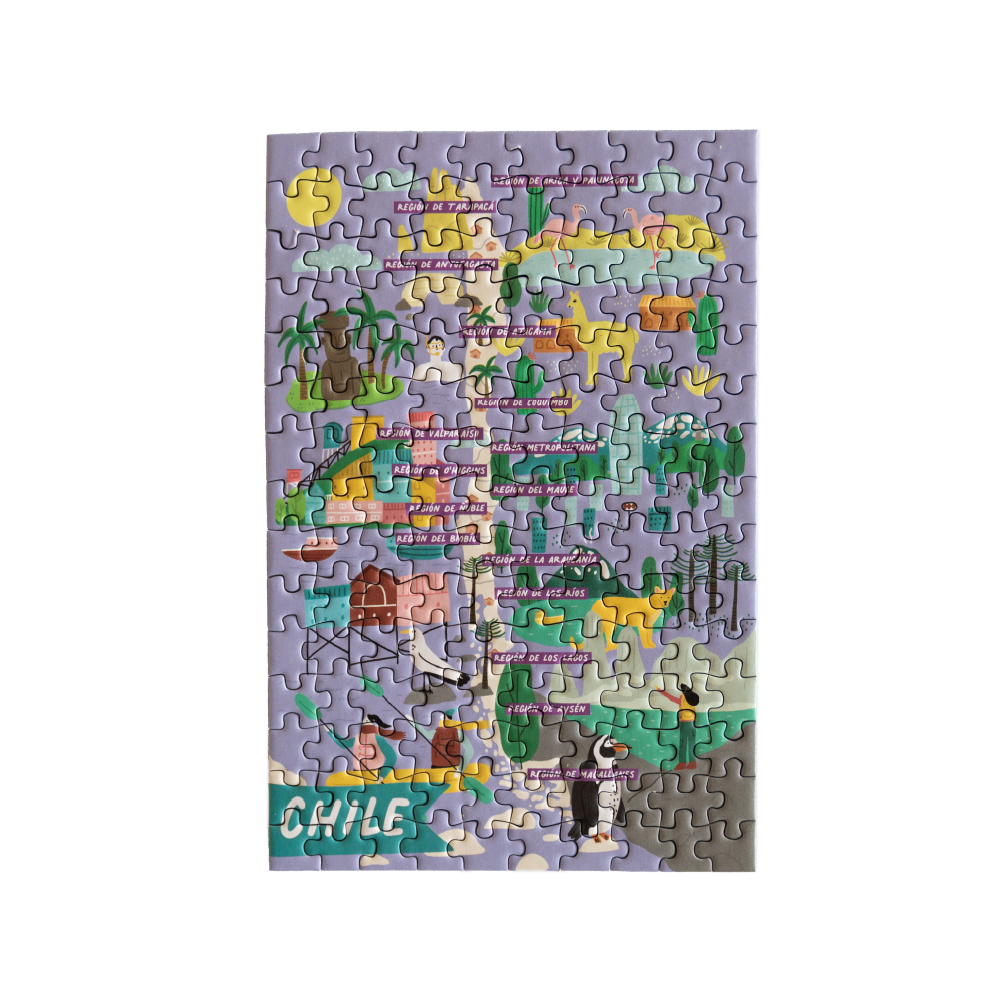 Mini Puzzle Regiones de Chile 150 Piezas