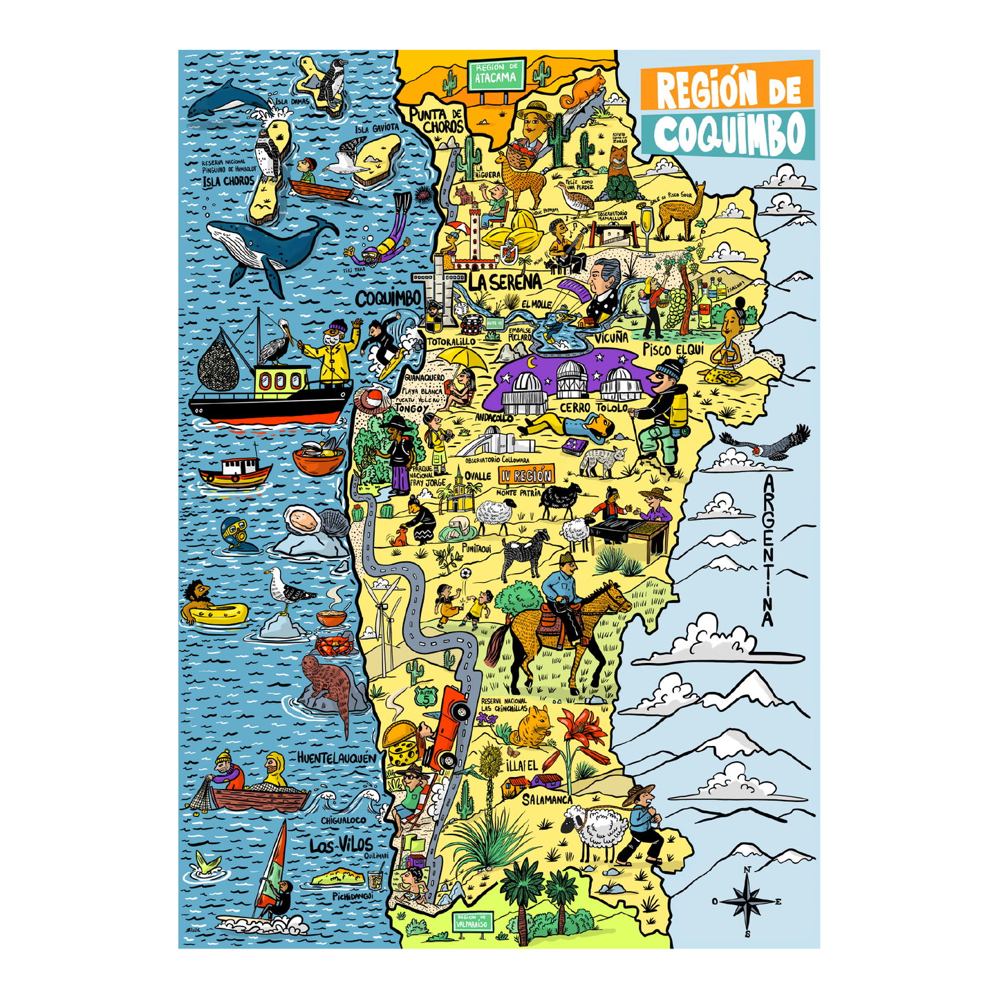 Puzzle Región de Coquimbo 1000 Piezas