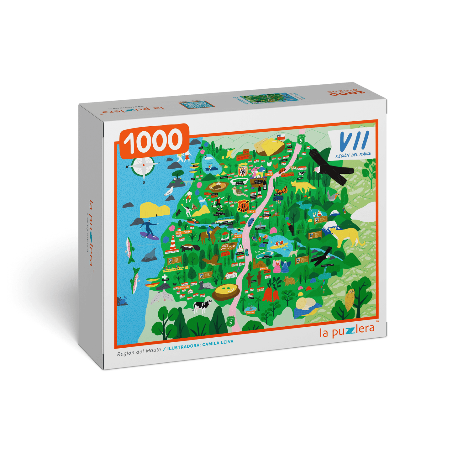 Puzzle Region del Maule 1000 Piezas