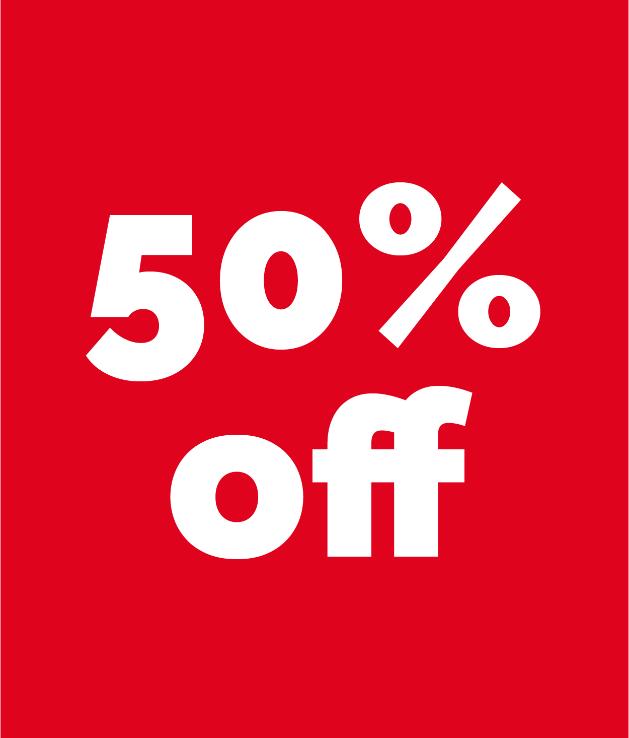 50% OFF