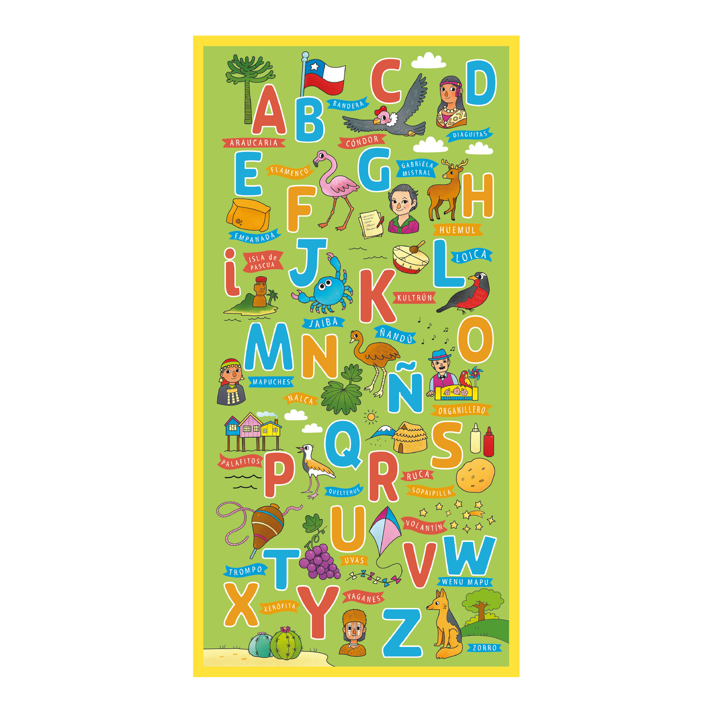 Puzzle Abecedario Chileno 200 Piezas