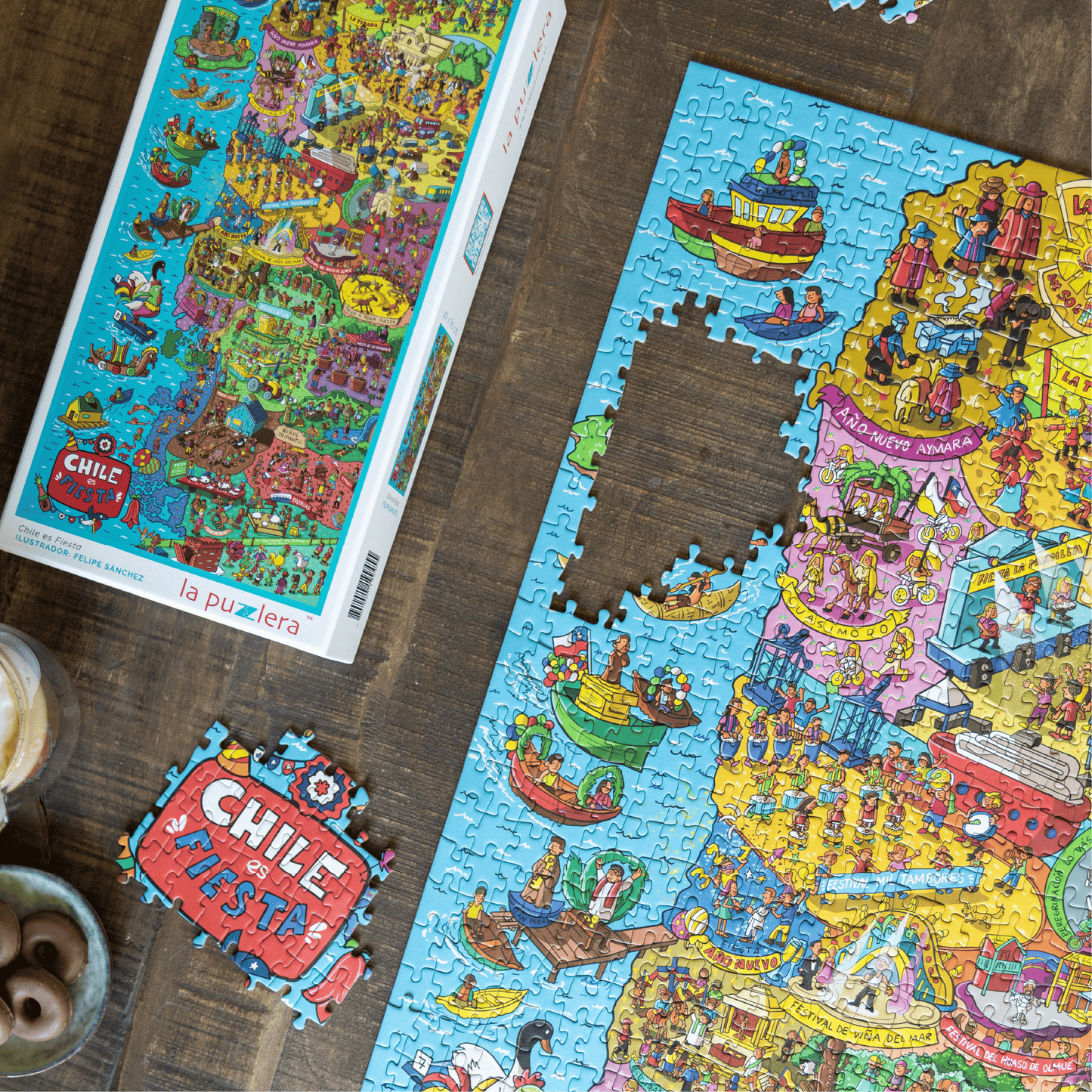 Puzzle Chile es Fiesta 1000 Piezas