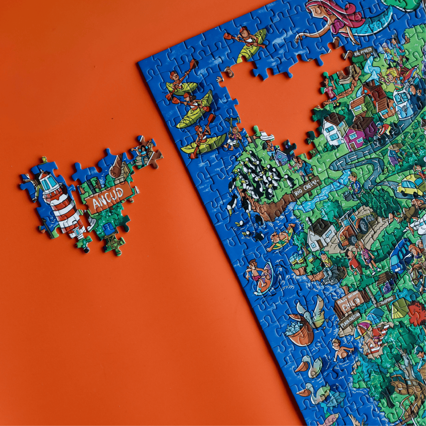 Puzzle Mapa Chiloé 1000 Piezas