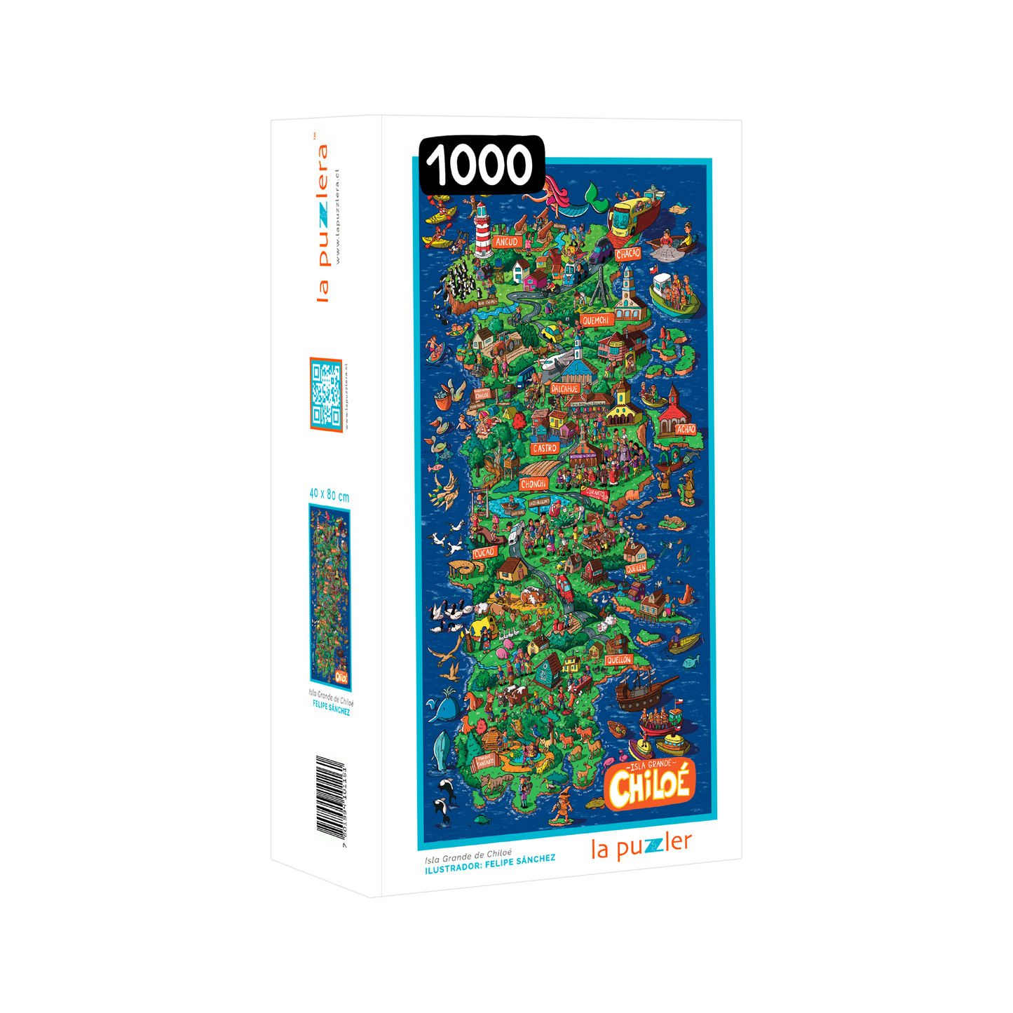 Puzzle Mapa Chiloé 1000 Piezas