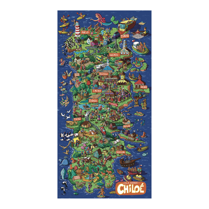 Puzzle Mapa Chiloé 1000 Piezas