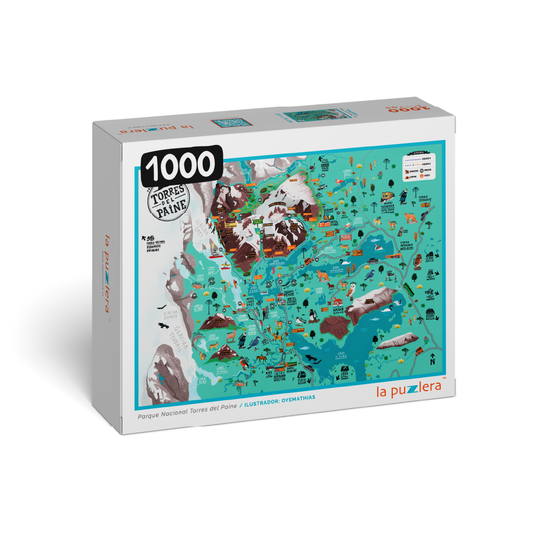 Puzzle Parque Nacional Torres del Paine Ilustrado 1000 Piezas