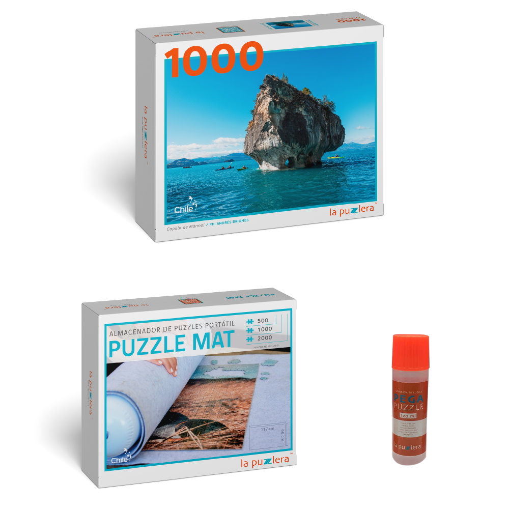 Pack Puzzle Parques Nacionales 1000 + Puzzle Mat + Pega Puzzle