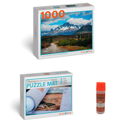 Pack Puzzle Parques Nacionales 1000 + Puzzle Mat + Pega Puzzle