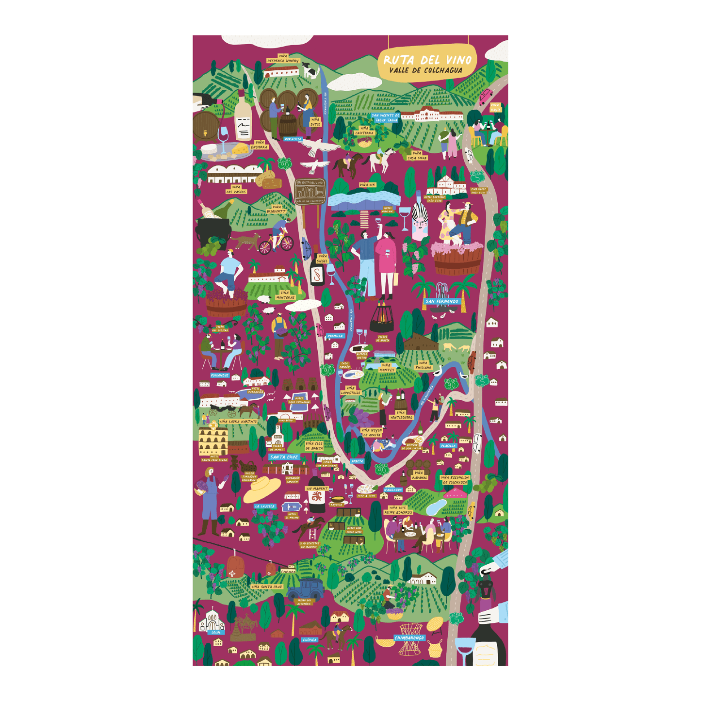 Puzzle Mapa Ruta del Vino 1000 Piezas