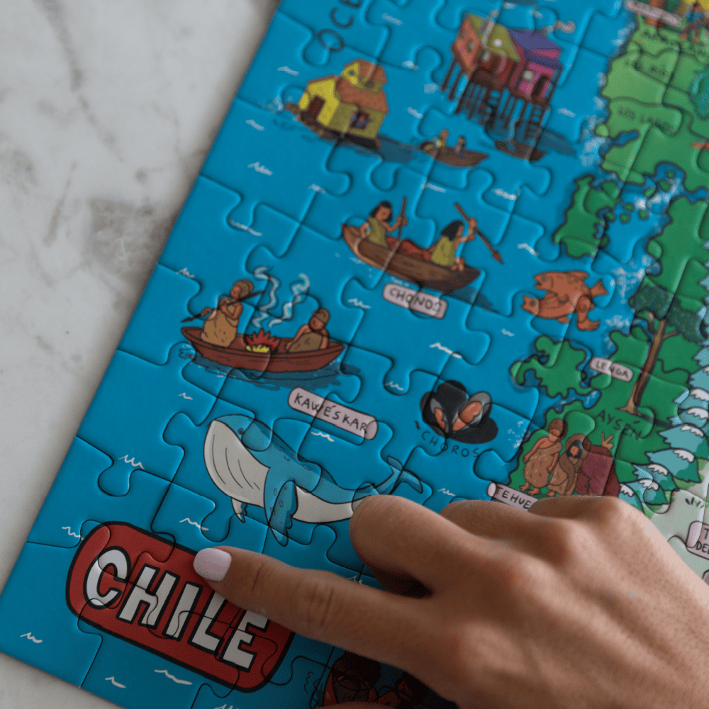 Puzzle Chile Ilustrado 200 Piezas