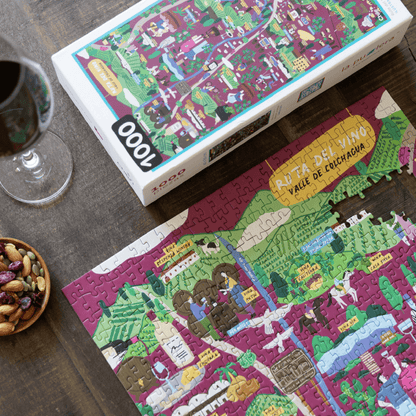 Puzzle Mapa Ruta del Vino 1000 Piezas