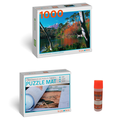 Pack Puzzle Parques Nacionales 1000 + Puzzle Mat + Pega Puzzle