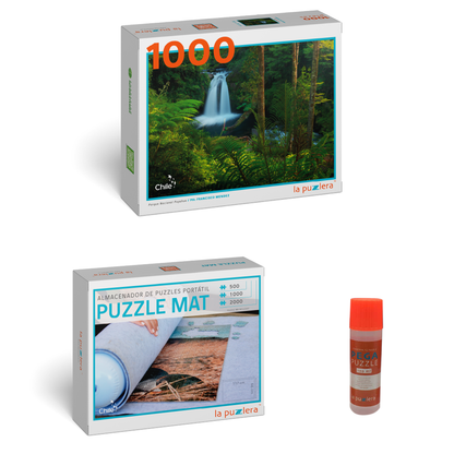 Pack Puzzle Parques Nacionales 1000 + Puzzle Mat + Pega Puzzle