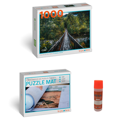 Pack Puzzle Parques Nacionales 1000 + Puzzle Mat + Pega Puzzle