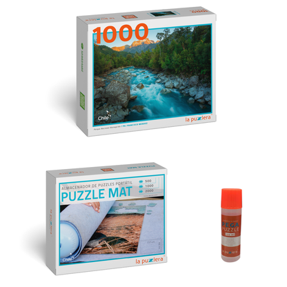 Pack Puzzle Parques Nacionales 1000 + Puzzle Mat + Pega Puzzle