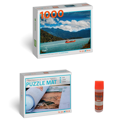 Pack Puzzle Parques Nacionales 1000 + Puzzle Mat + Pega Puzzle