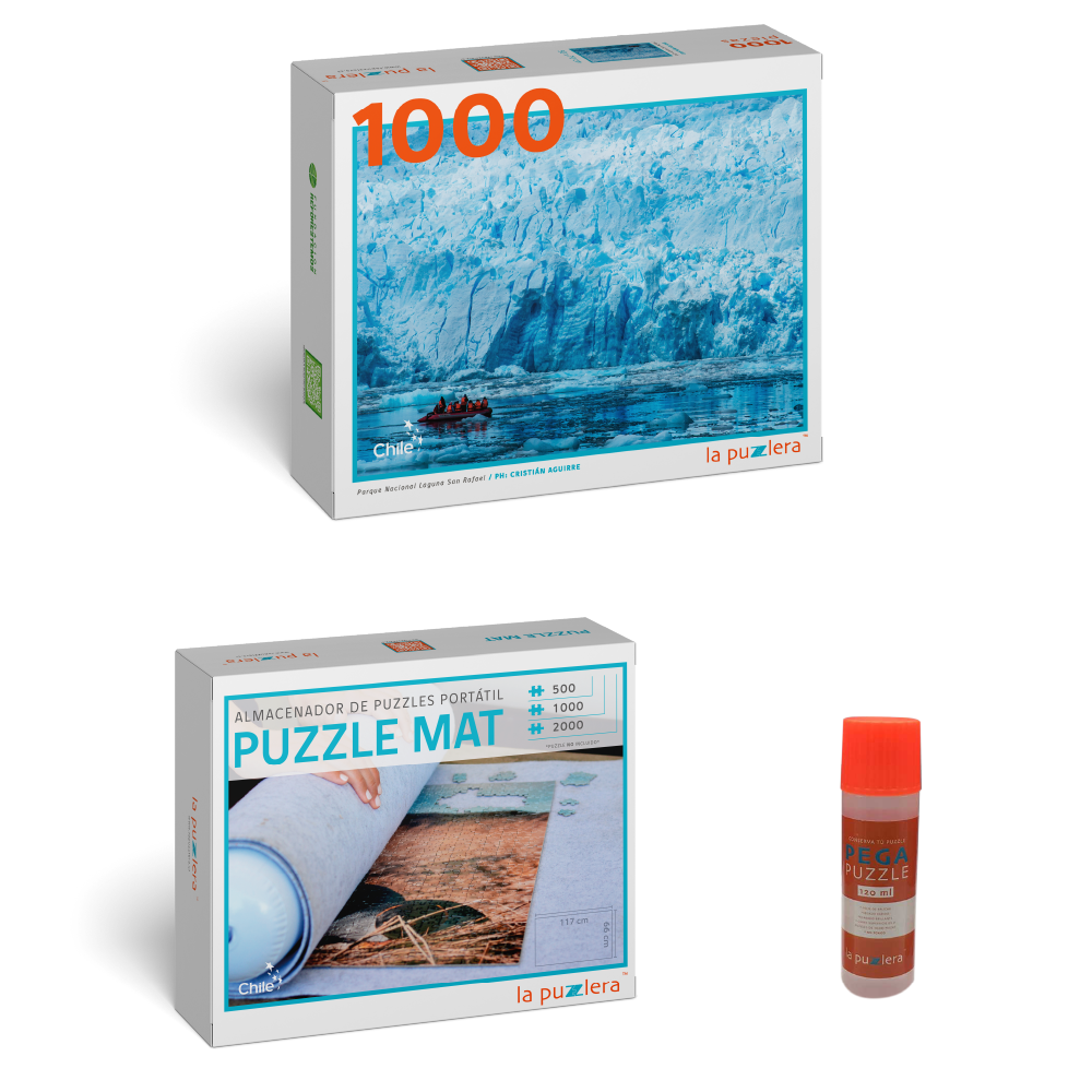 Pack Puzzle Parques Nacionales 1000 + Puzzle Mat + Pega Puzzle