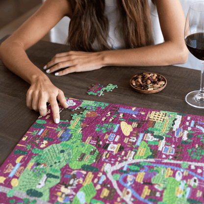 Puzzle Mapa Ruta del Vino 1000 Piezas