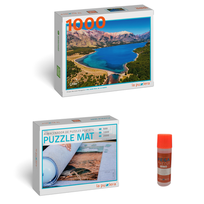 Pack Puzzle Parques Nacionales 1000 + Puzzle Mat + Pega Puzzle