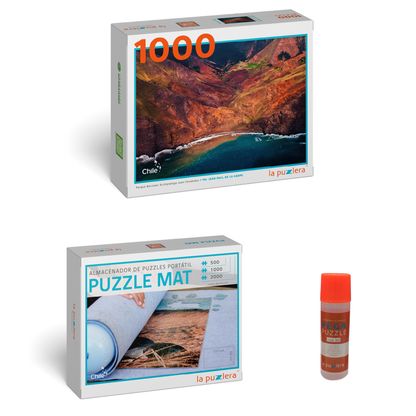 Pack Puzzle Parques Nacionales 1000 + Puzzle Mat + Pega Puzzle