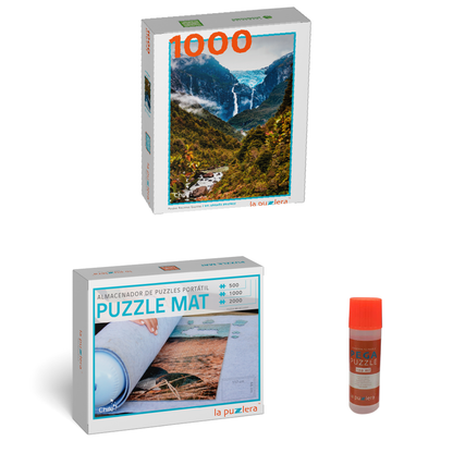 Pack Puzzle Parques Nacionales 1000 + Puzzle Mat + Pega Puzzle