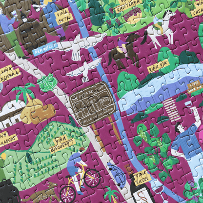 Puzzle Mapa Ruta del Vino 1000 Piezas