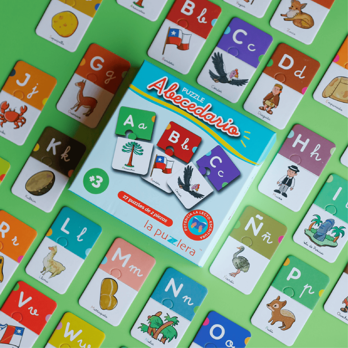 Puzzle Abecedario de Chile 54 Piezas