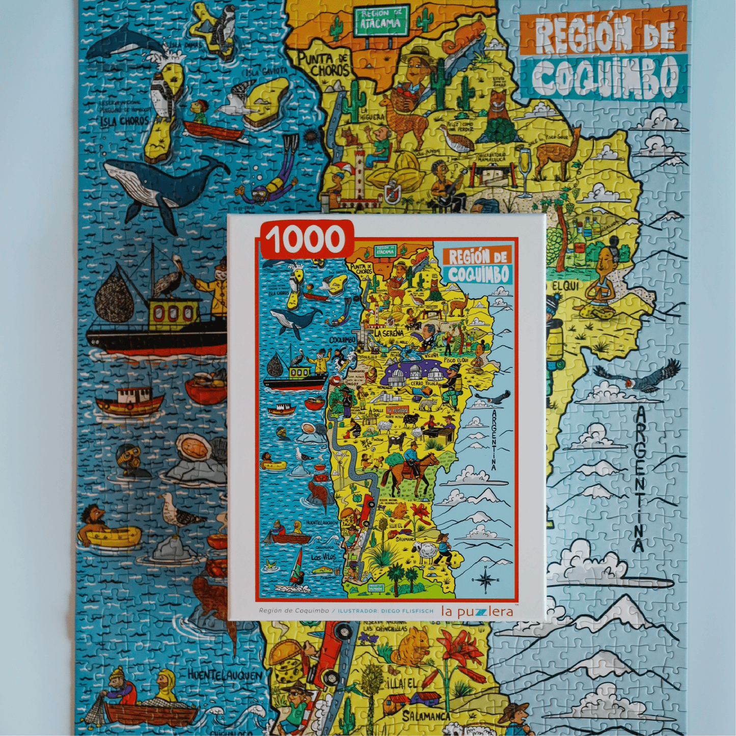 Puzzle Región de Coquimbo 1000 Piezas
