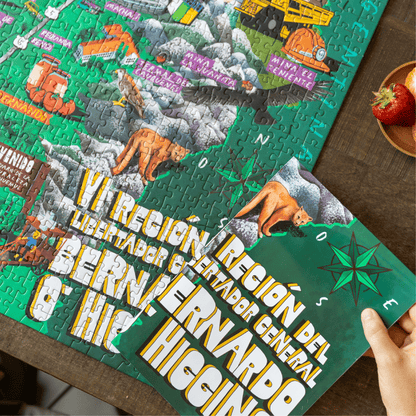 Puzzle Región Libertador General Bernardo O'Higgins 1000 Piezas