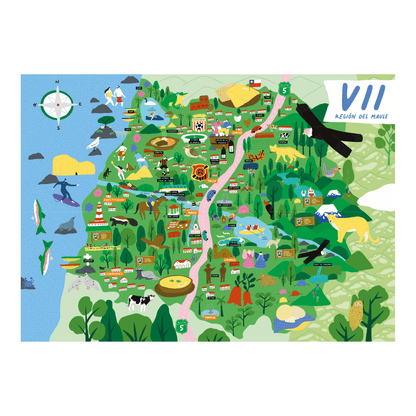 Puzzle Region del Maule 1000 Piezas