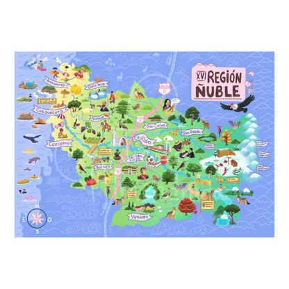 Puzzle Región del Ñuble 1000 Piezas