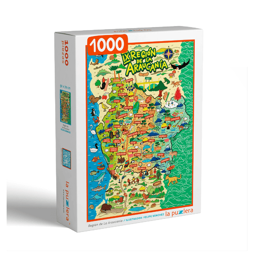 Puzzle Región de La Araucanía 1000 Piezas