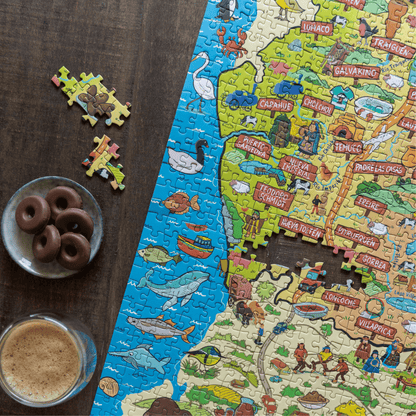 Puzzle Región de La Araucanía 1000 Piezas