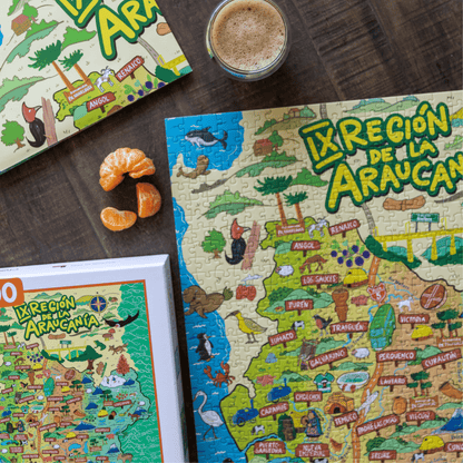 Puzzle Región de La Araucanía 1000 Piezas