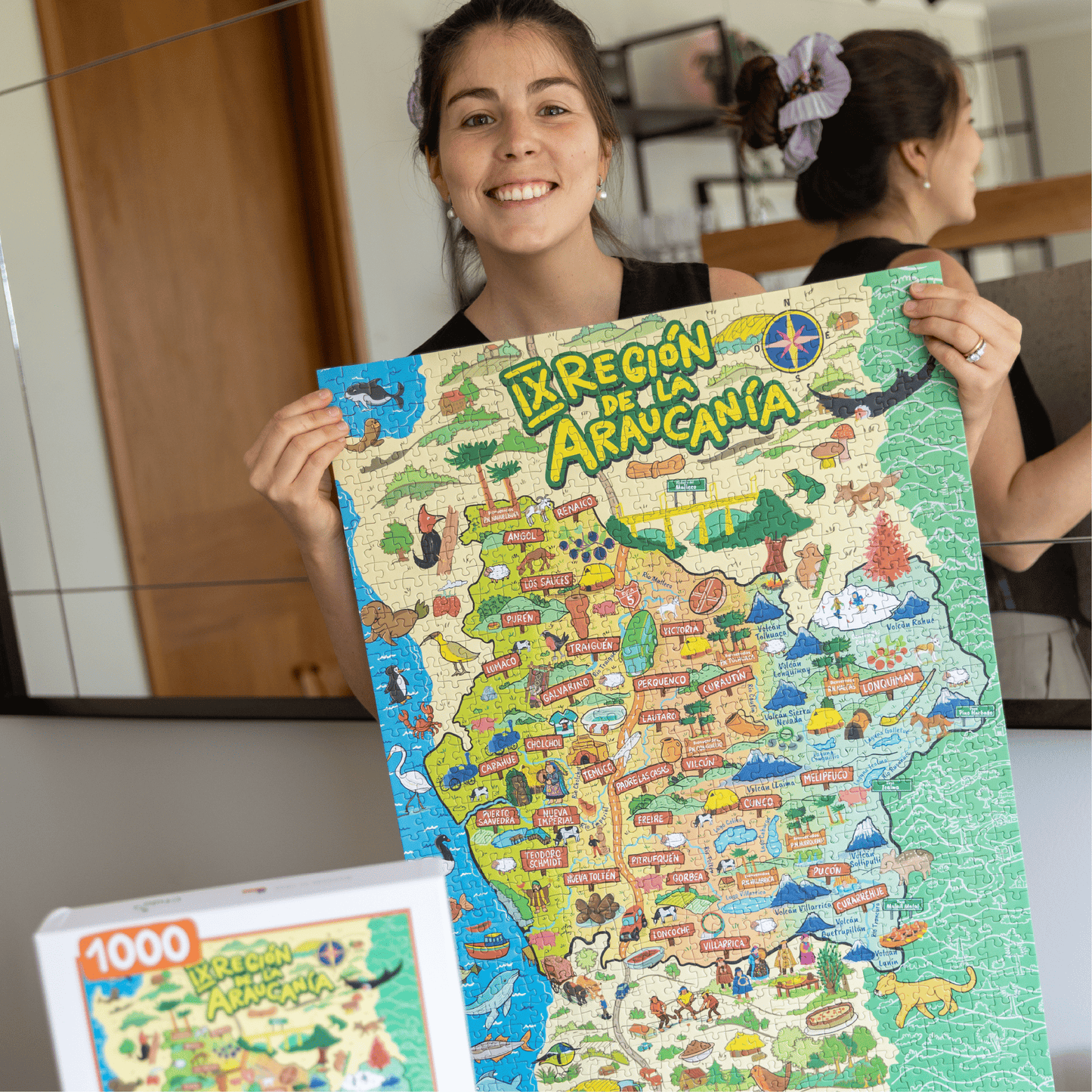 Puzzle Región de La Araucanía 1000 Piezas