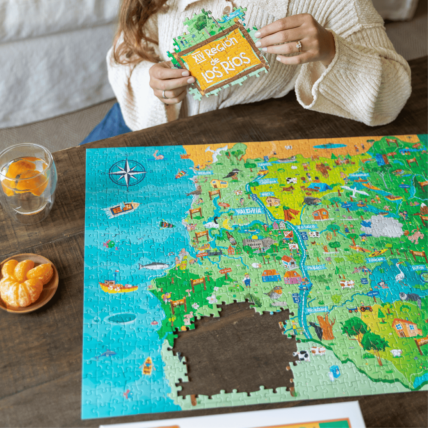 Puzzle Región de Los Ríos 1000 Piezas