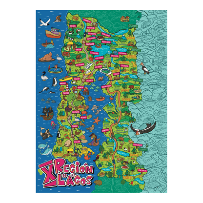Puzzle Región de Los Lagos 1000 Piezas