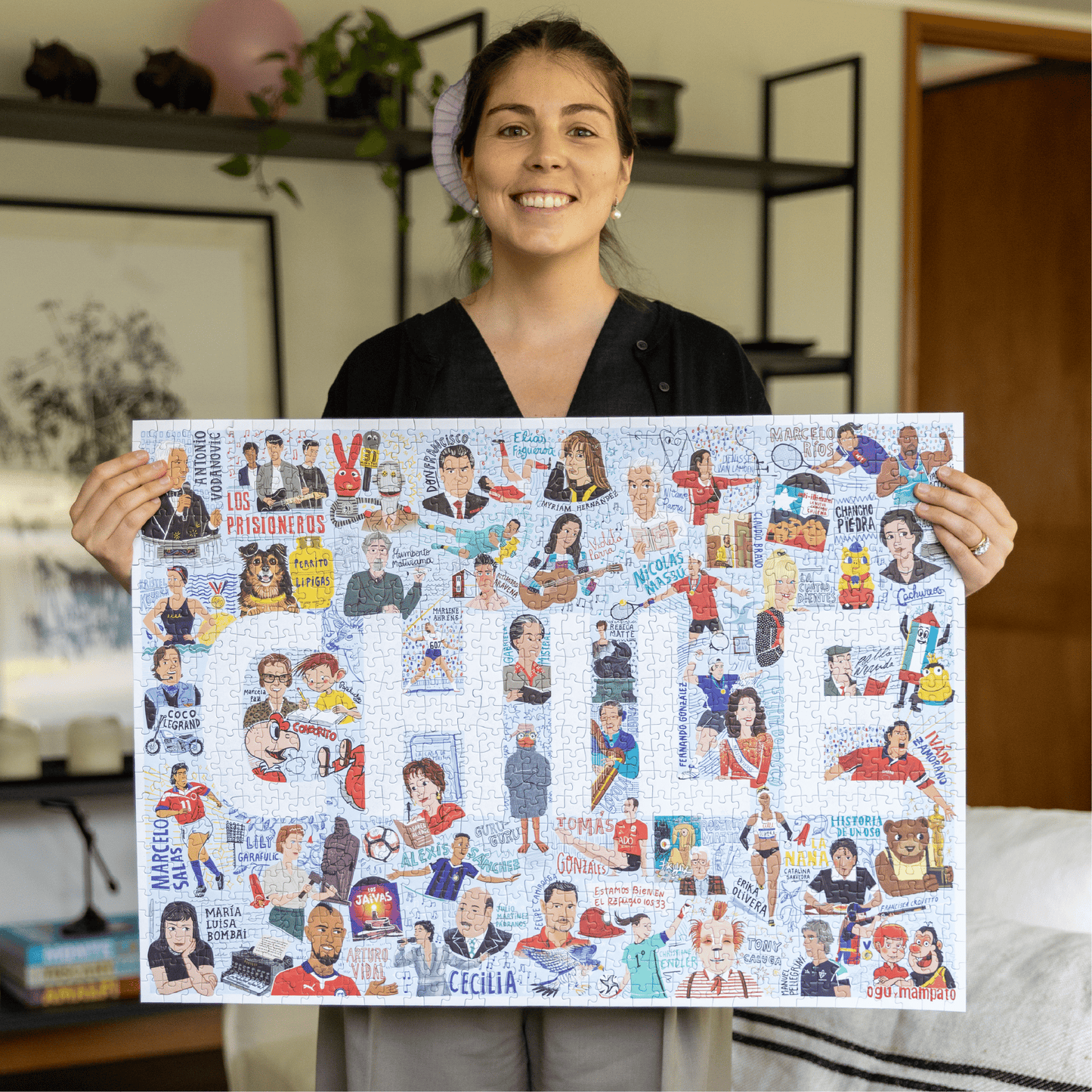 Puzzle Rostros de Chile 1000 Piezas