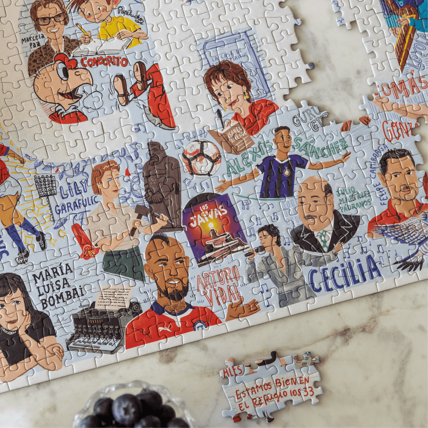 Puzzle Rostros de Chile 1000 Piezas