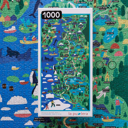 Puzzle Mapa Carretera Austral 1000 Piezas