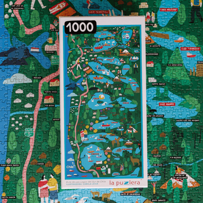 Puzzle Mapa Ruta de los Lagos 1000 Piezas