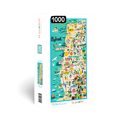 Puzzle Mapa Valparaíso/ Viña 1000 Piezas