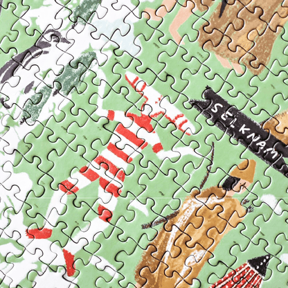 Puzzle Mapa Pueblos Originarios de Chile 1000 Piezas